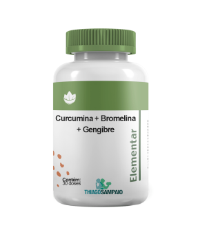 Curcumina + Bromelina + Gengibre